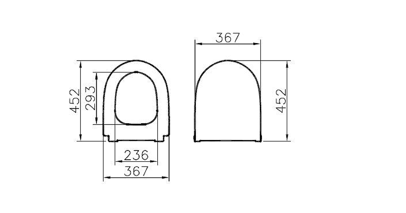 Сиденье тонкое Sento дюропласт, микролифт, металл.петли VitrA 130-003-009