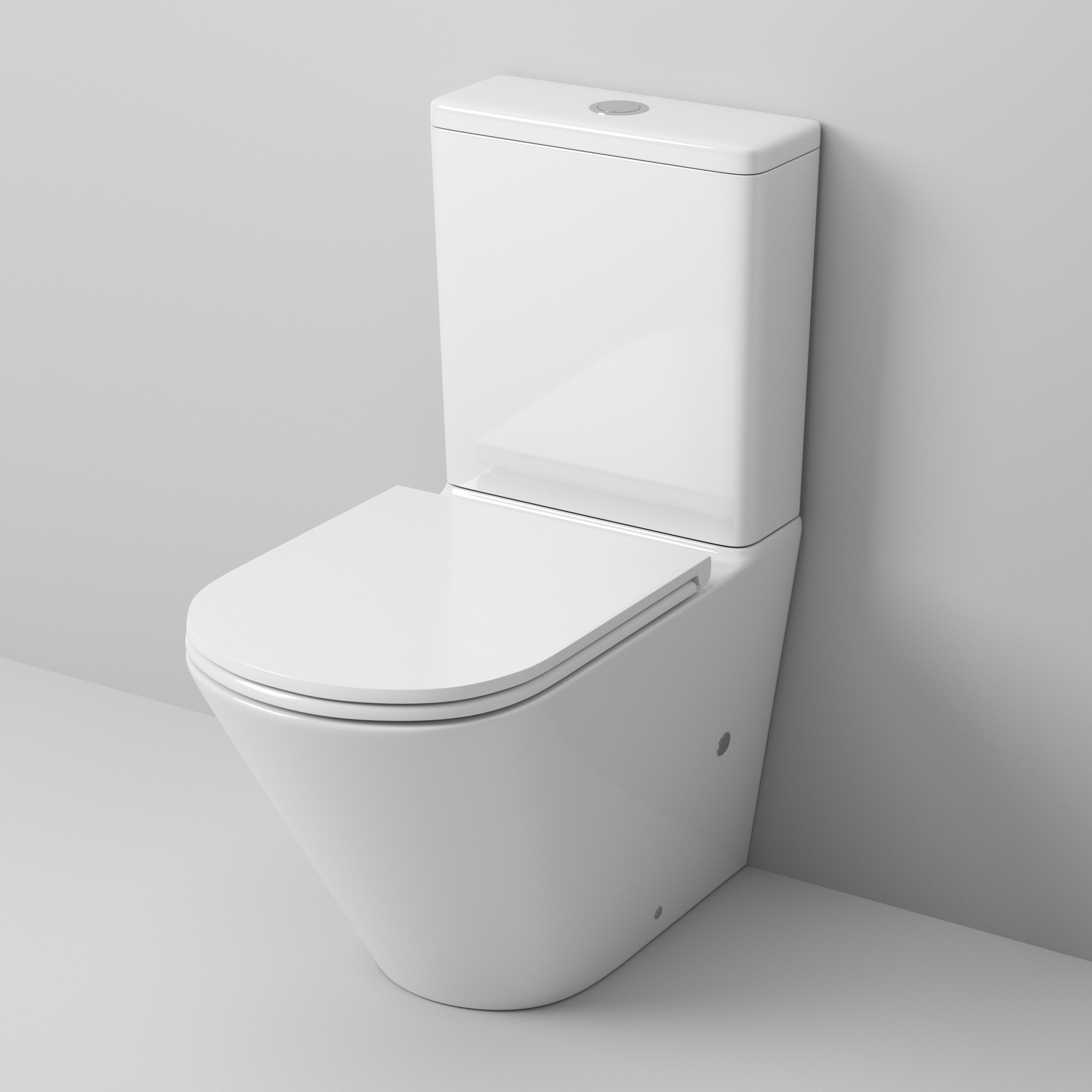 Унитаз напольный Grossman (670х380х850) безободковый,белый с тонкой крышкой,микролифт,2 мес GR-4449S