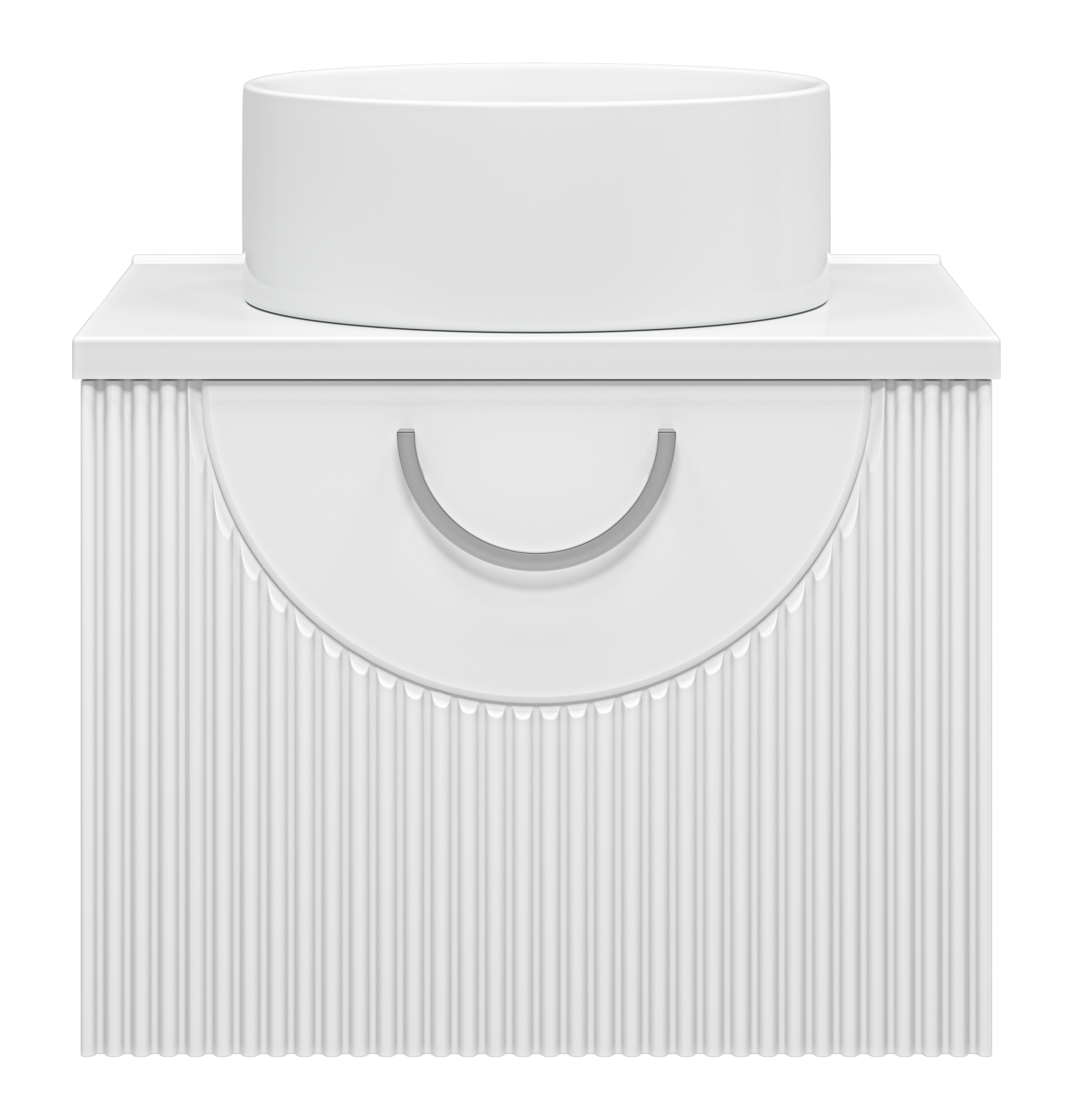 Тумба с раковиной Misty Ярина 60 подвесная со столешницей и раковиной