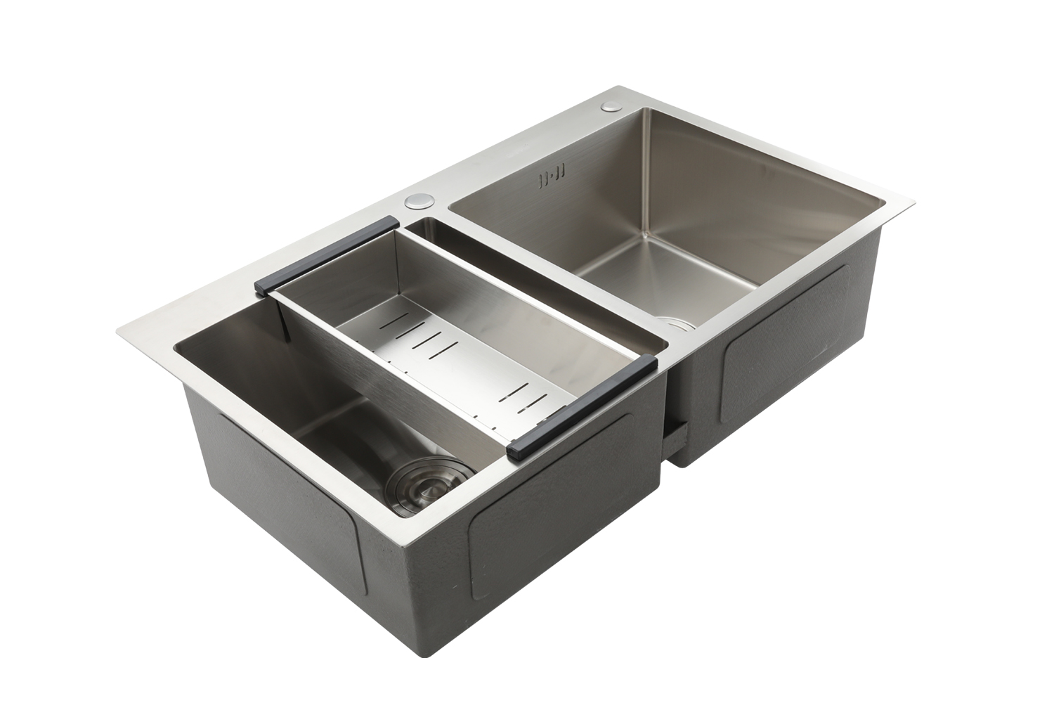 Мойка 0.8 мм сатин 830x500x215mm GAPPO GS8350