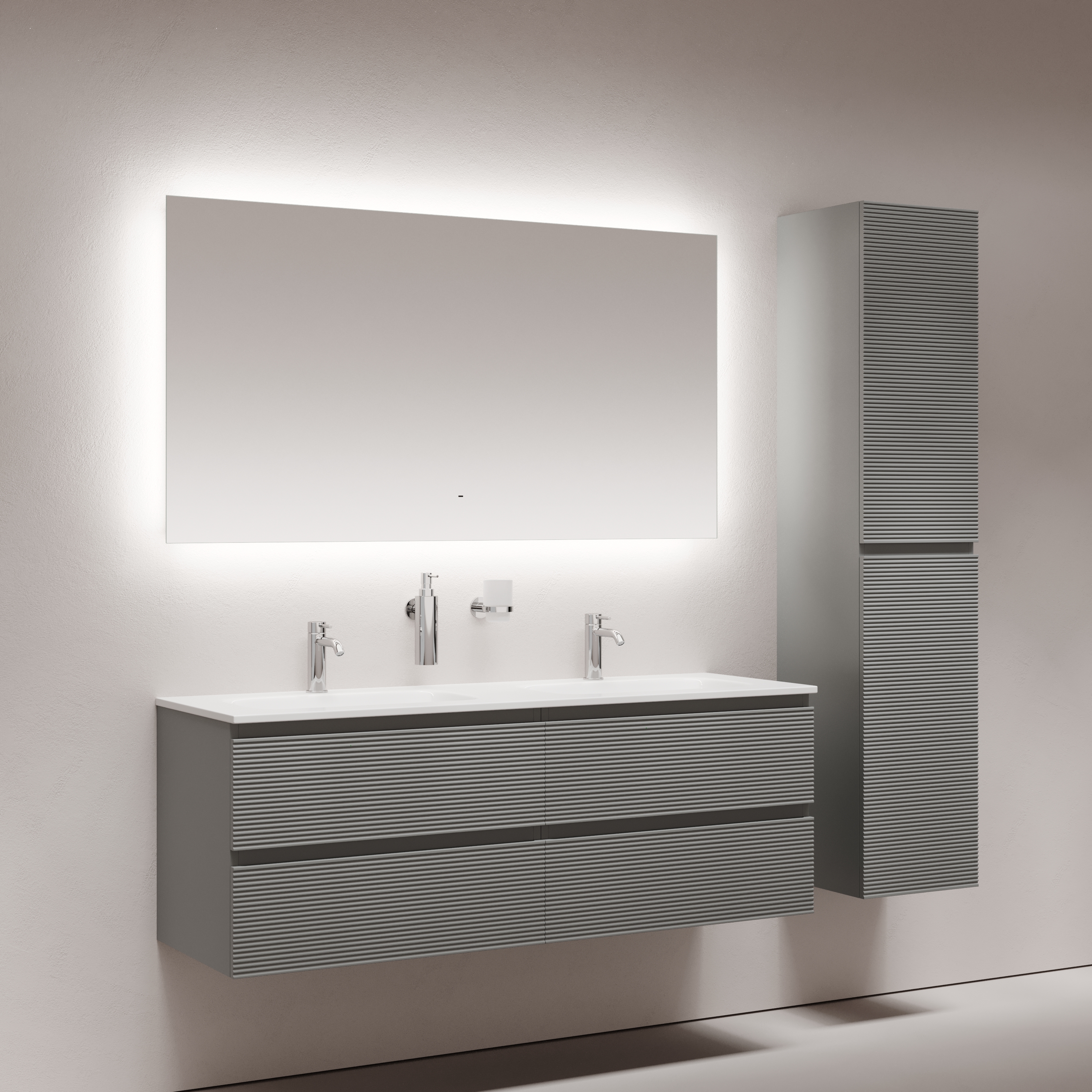 Зеркало Sancos Поле / Square SQ1400 140x80 светодиодная подсветка 6000K 