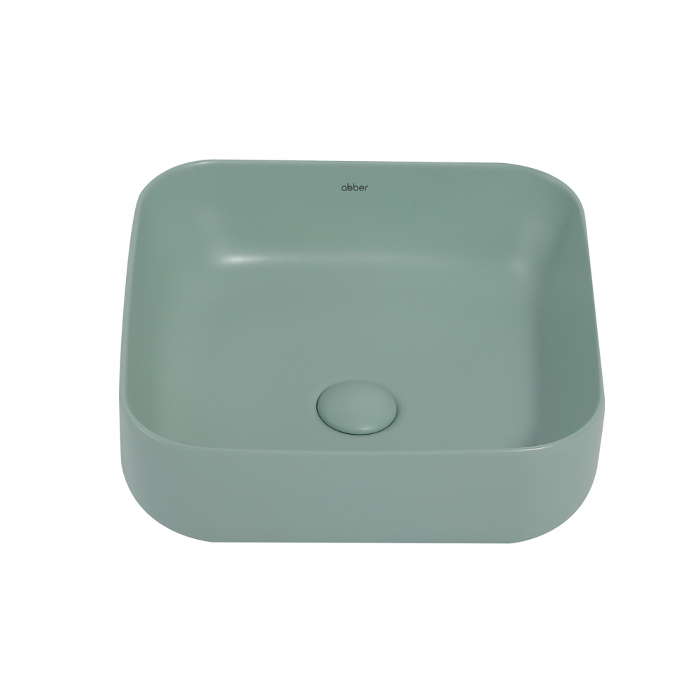 Раковина накладная ABBER Rechteck AC2211MCG светло-зеленая матовая в магазинах СантехГид