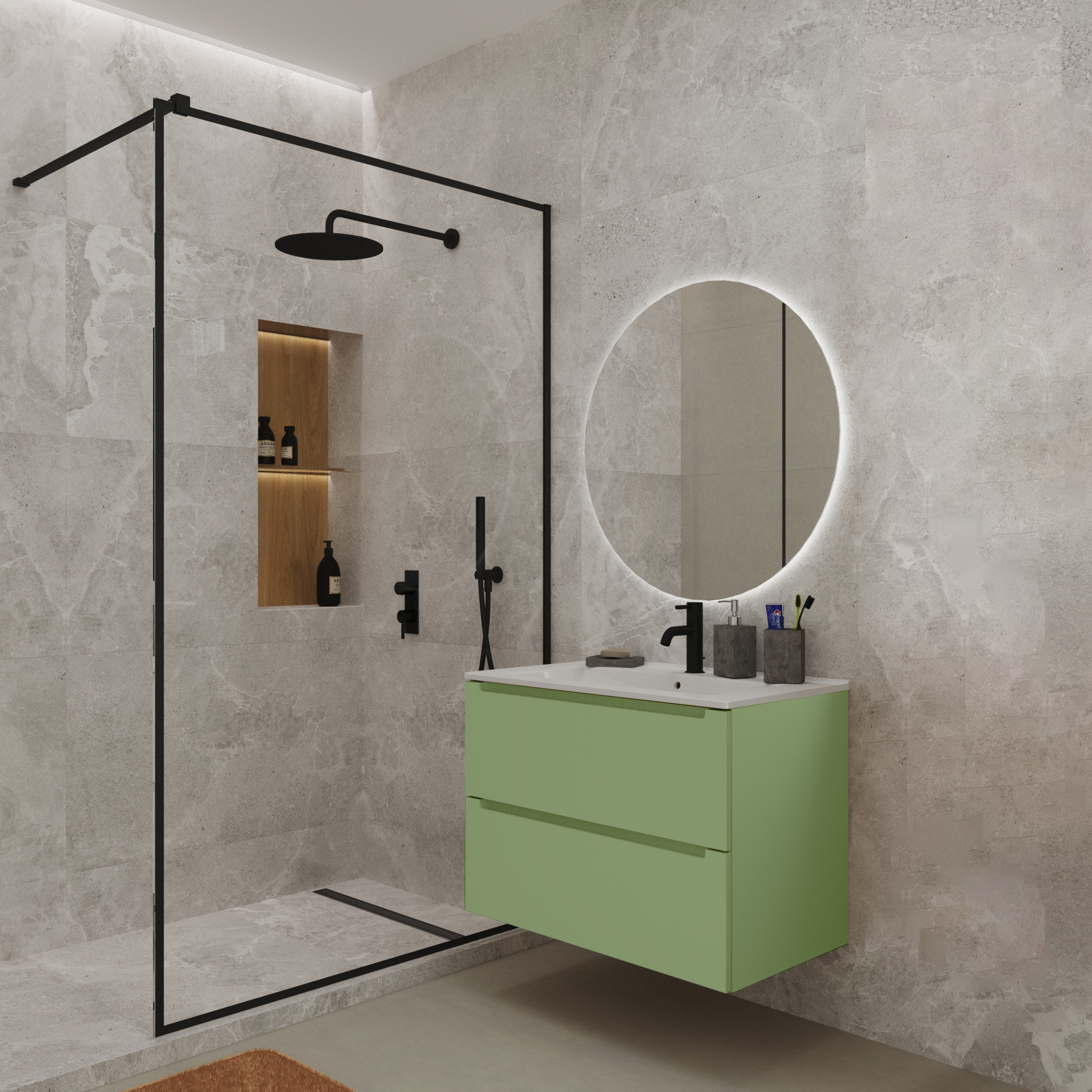 Тумба под раковину/столешницу Дион 100 Фисташковый