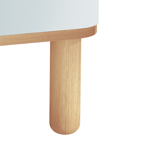 61069 Sento Комплект из 4-х ножек цвет светлый дуб VITRA