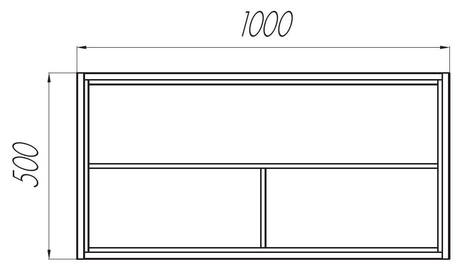 Тумба под раковину AQUATON Брук 100, открытый, дуб ферр 1A201601BCDF0