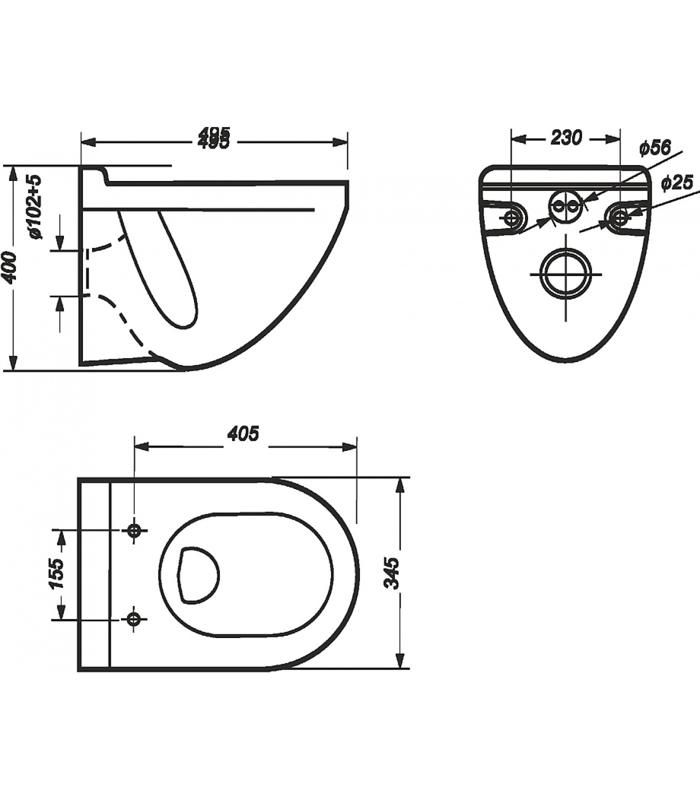 Унитаз подвесной Sanita Luxe Attica с сиденьем Soft Close ATCSLWH0104