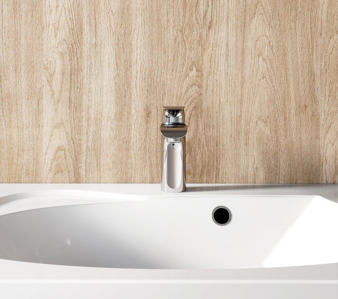 Смеситель для умывальника с донным клапаном Ravak Flat FL 013.00, X070117