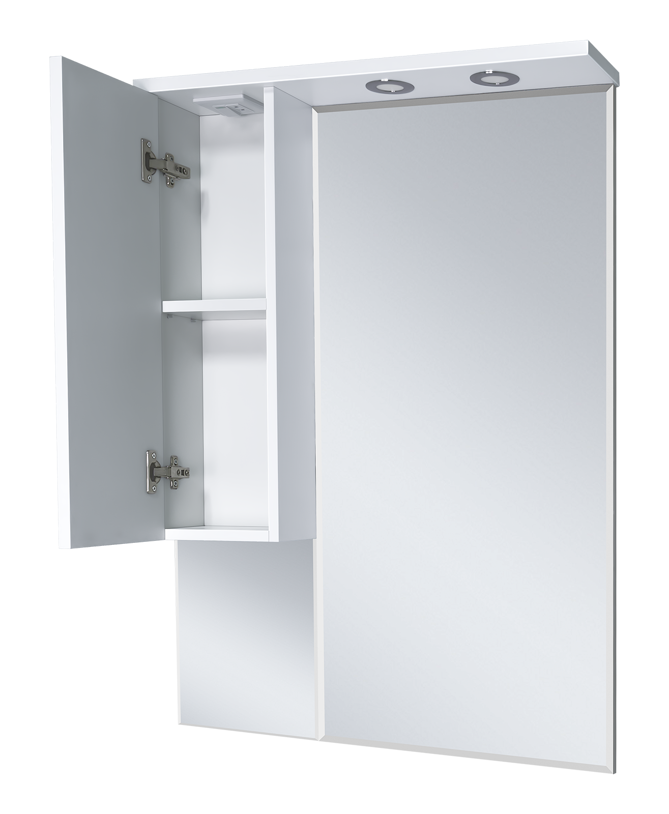 Зеркало-шкаф Терра - 70 белый левый