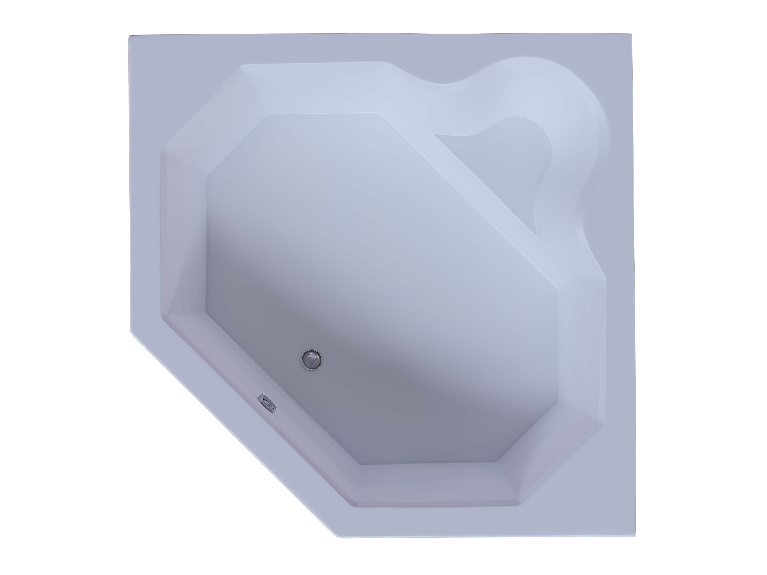 Ванна акриловая угловая Aquatek Лира 148x148 см (вклеенный каркас)