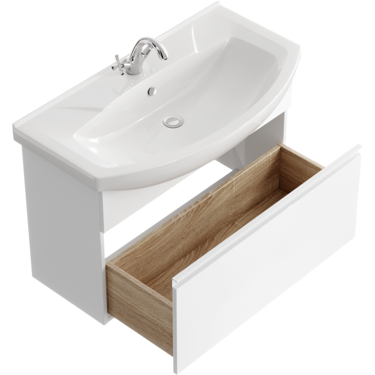 "Rodos" тумба под умывальник, цвет белый, , ТМ «AQWELLA» ROD01081