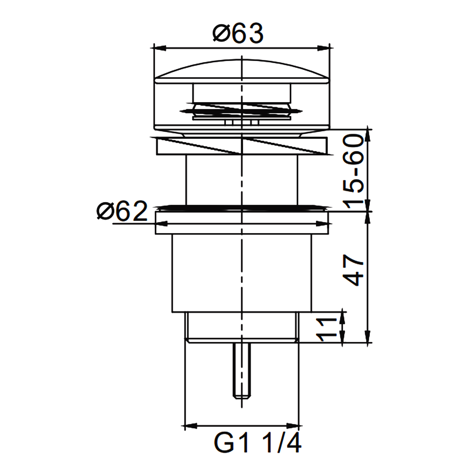Донный клапан автомат сантин золотой FRAP F67-3 в магазинах СантехГид