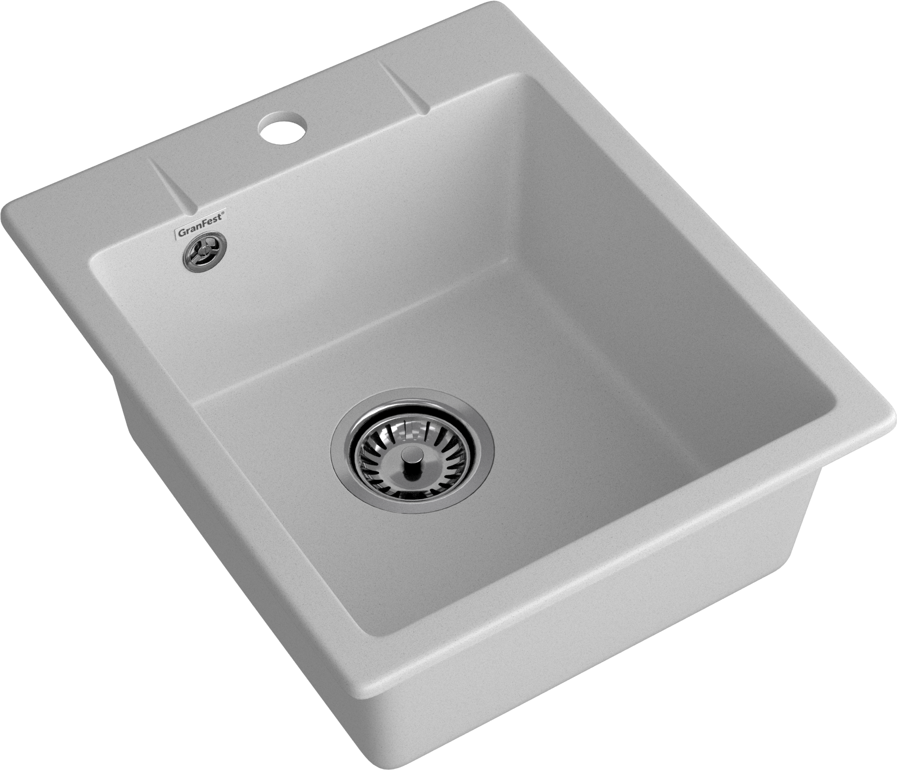 GRANFEST Мойка URBAN 242  1-чаша 420*490мм серый арт.GF-UR-