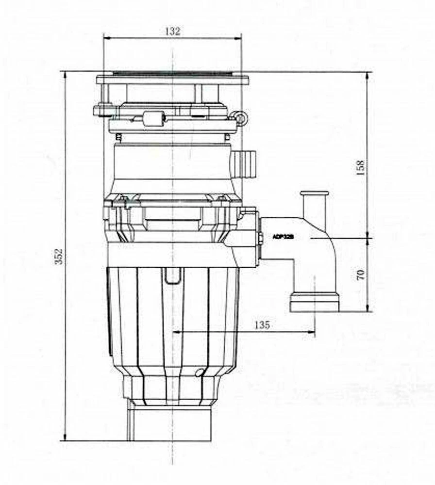 Измельчитель пищевых отходов бытовой BoneCrusher 610