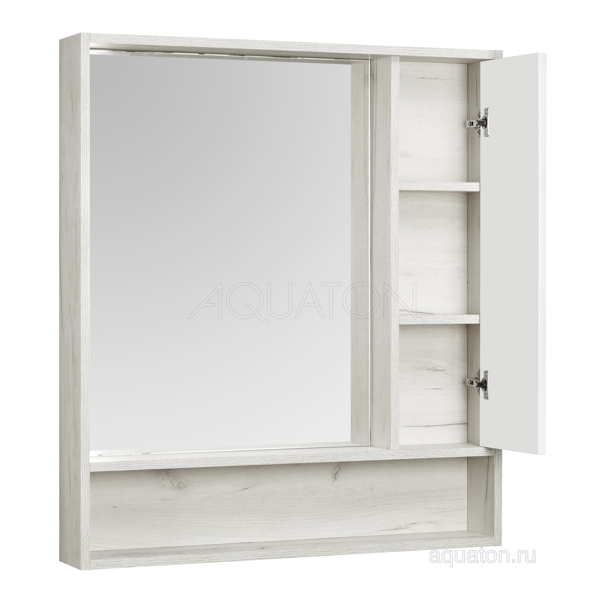 Зеркало-шкаф AQUATON Флай 80 дуб крафт () 1A237702FAX10
