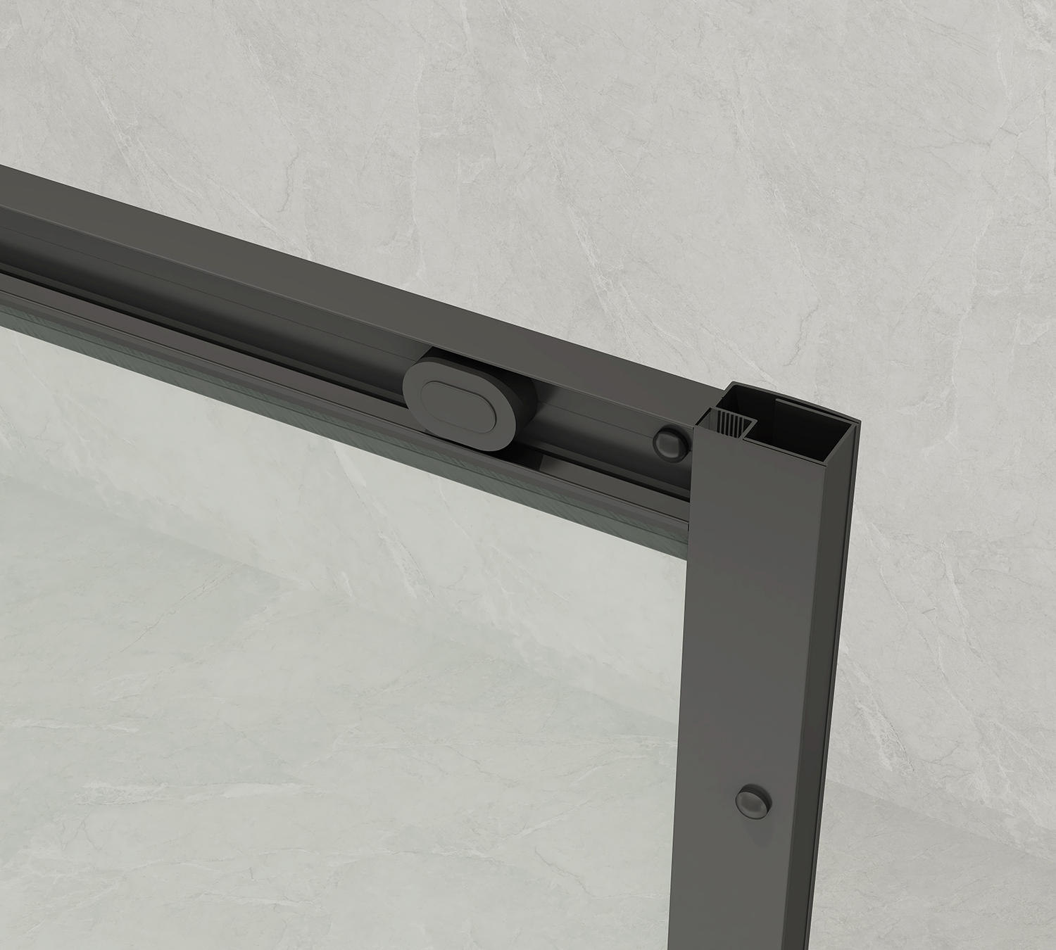 Душевое ограждение Loranto 120x80x190 раздвижная дверь, универсальная, прозрачное стекло 6 мм, профиль серый матовый (CS-AB02GG-128) 