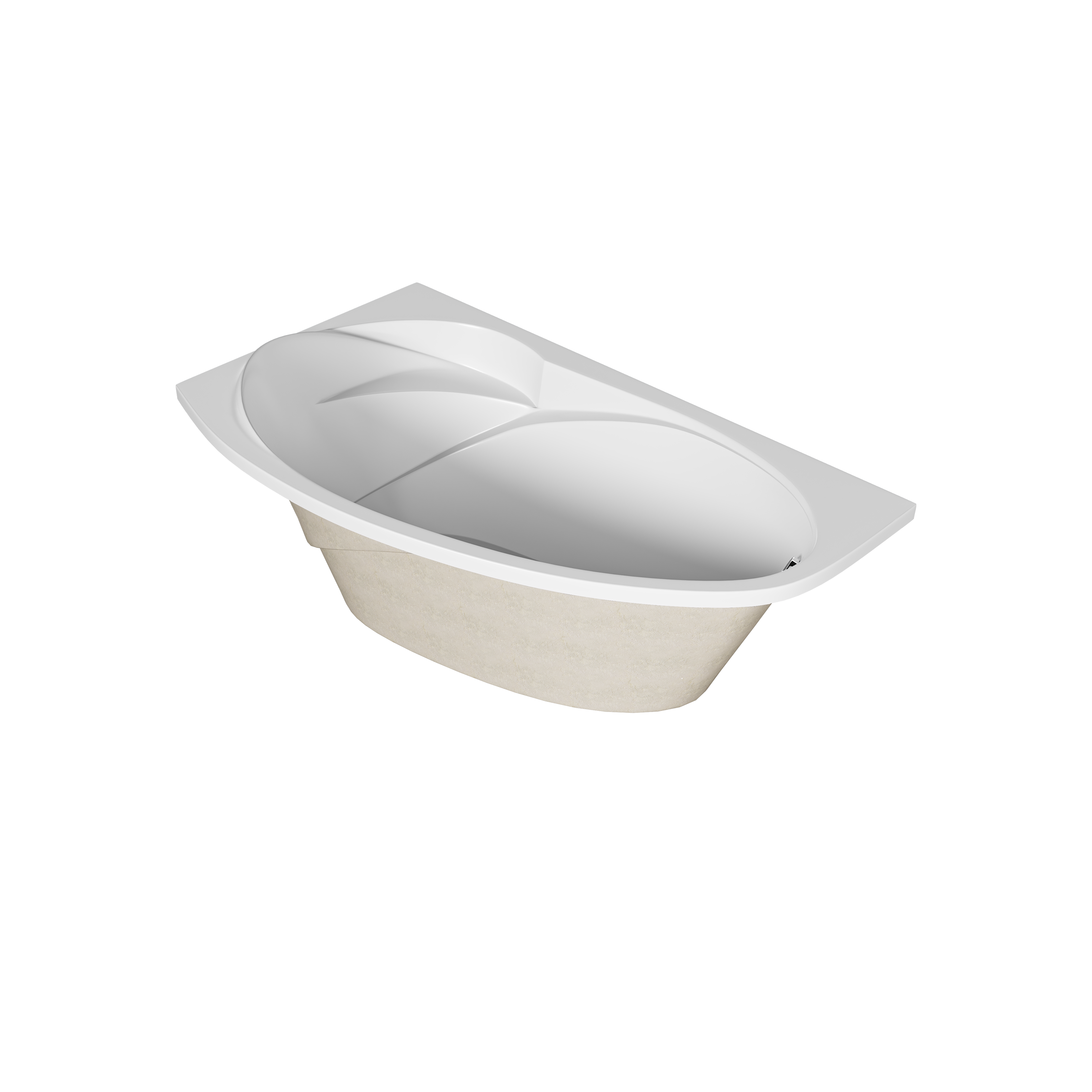 Ванна акриловая Marka One JULIANNA 150х95 Асимметричная белая Левая 01дж1595л