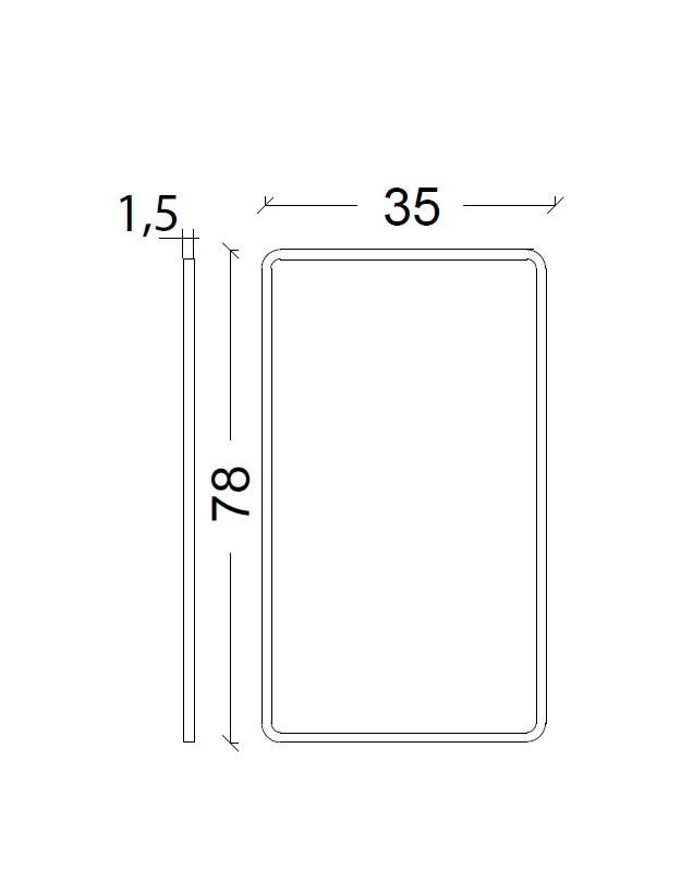 Ножки для тумбы Vallessi нерж. сталь антрацит (пара) для прямых столешниц