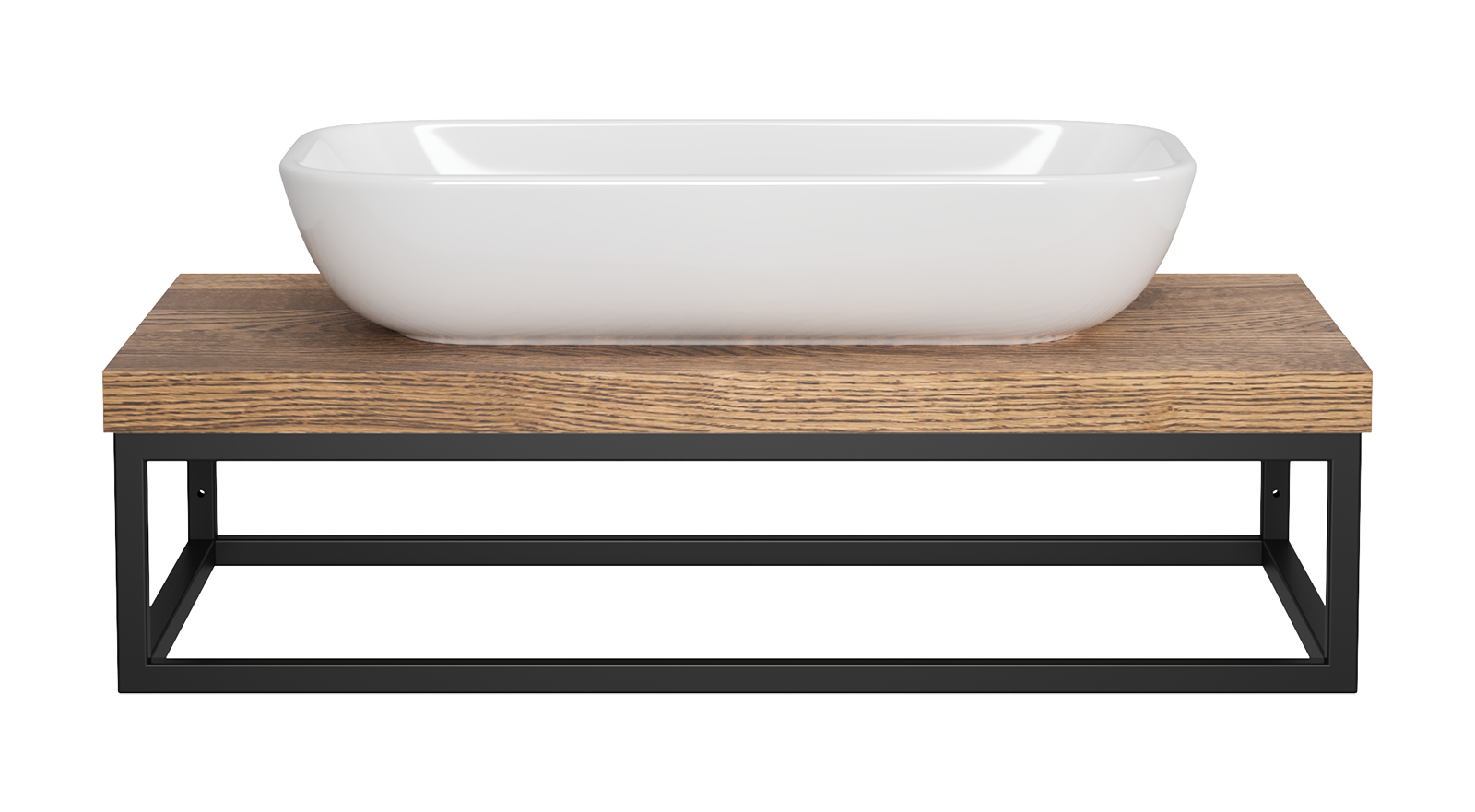 Столешница KEVO - 80 ROSEWOOD (палисандр) (массив) + металлокаркас