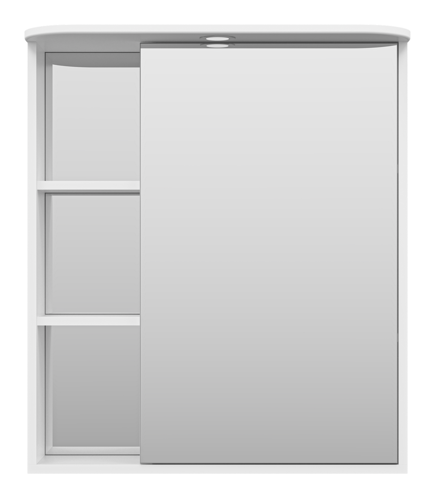 Зеркало-шкаф Венера - 70 прав. со светом белое