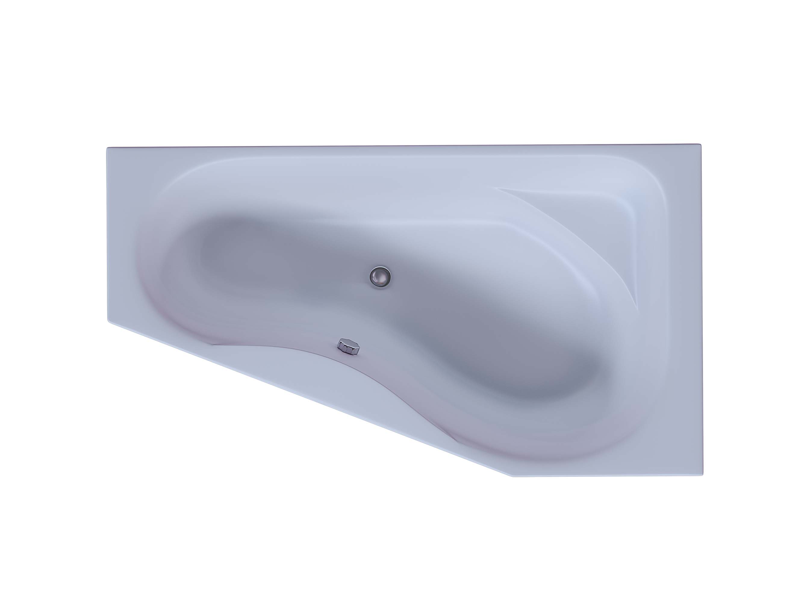 Акриловая ванна Aquatek Медея 170x95 асимметричная, правая, с каркасом, без гидромассажа