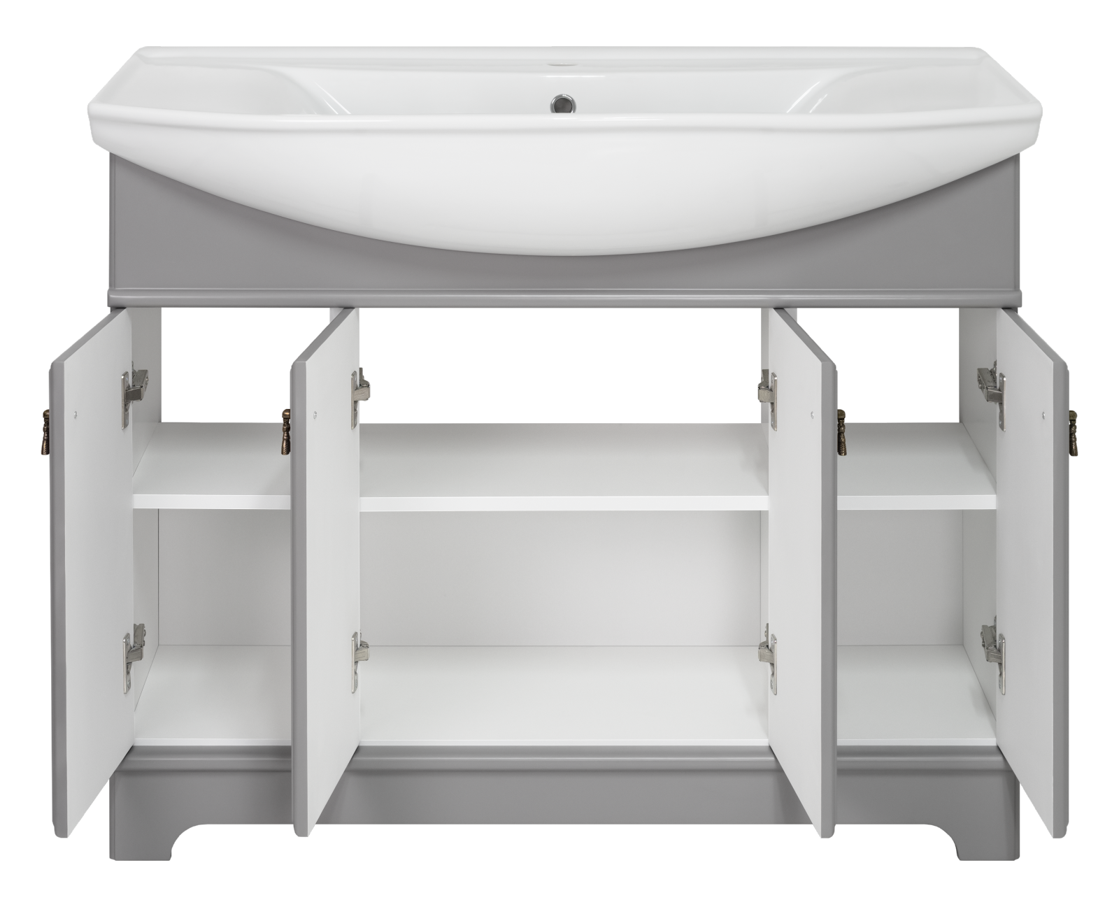 Тумба под раковину Misty Лувр 105 (серый)