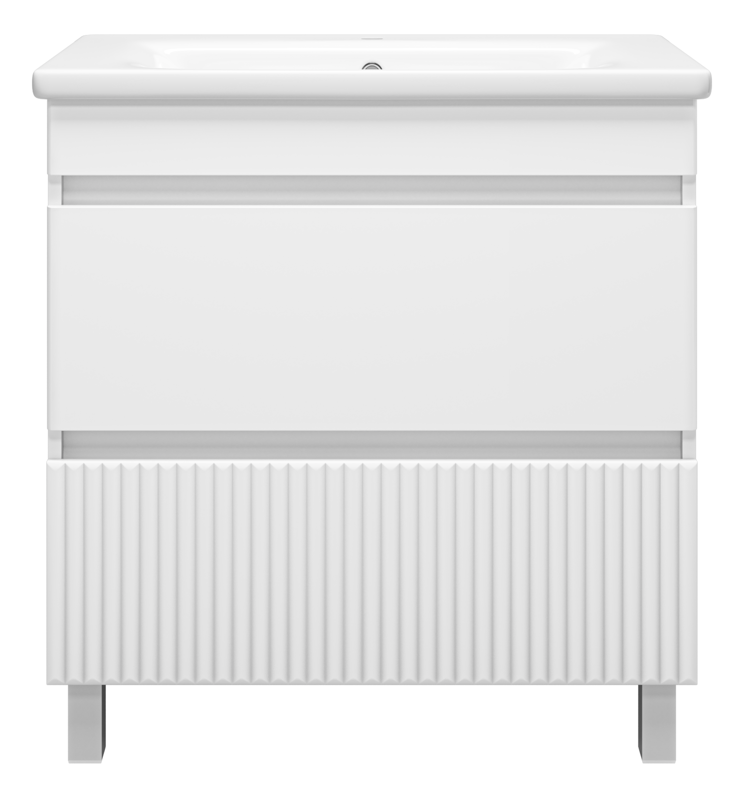 Мира - 80 Тумба напольная с 2 ящ.эмаль + раковина