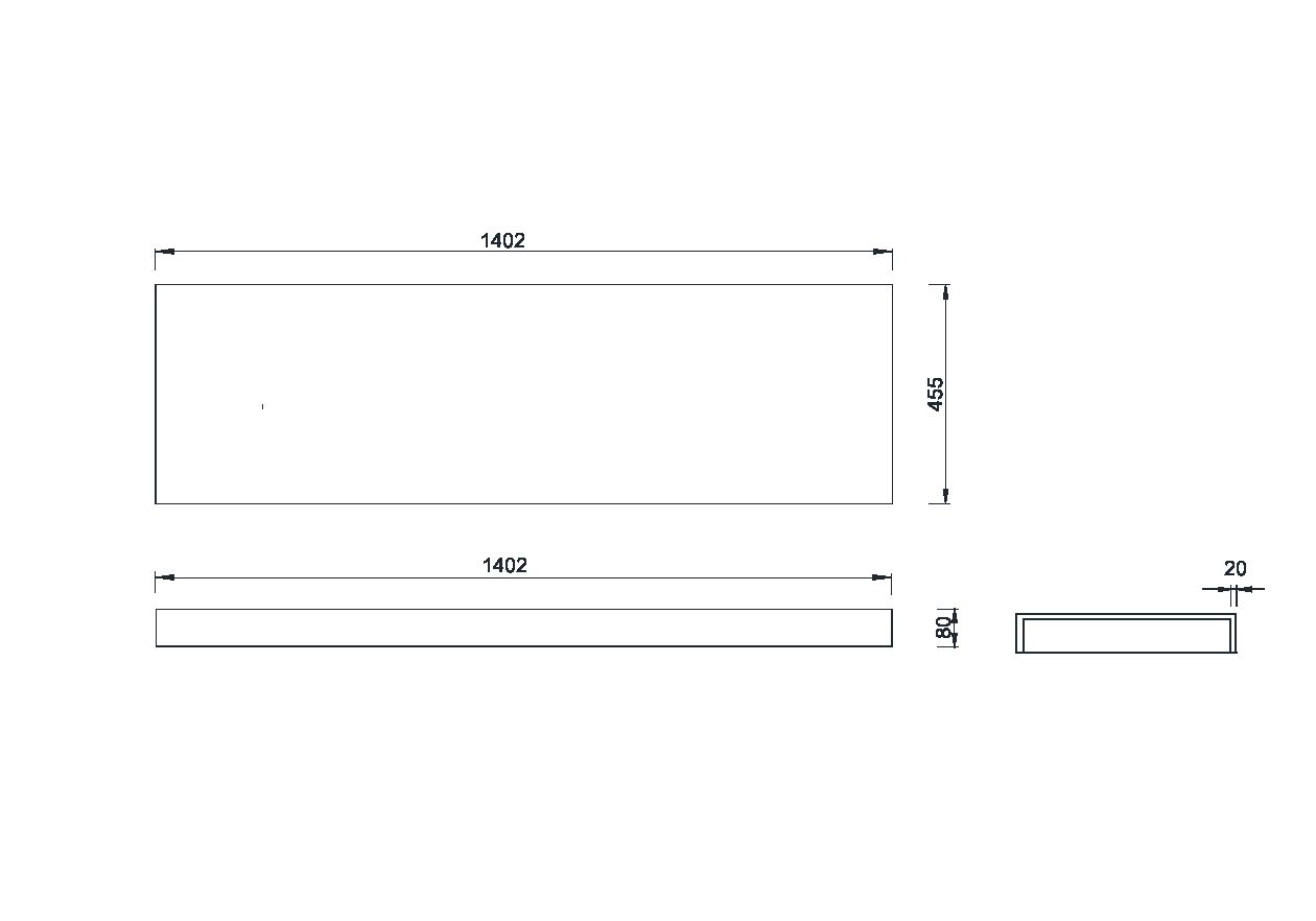 Столешница прямая FLAT 140см