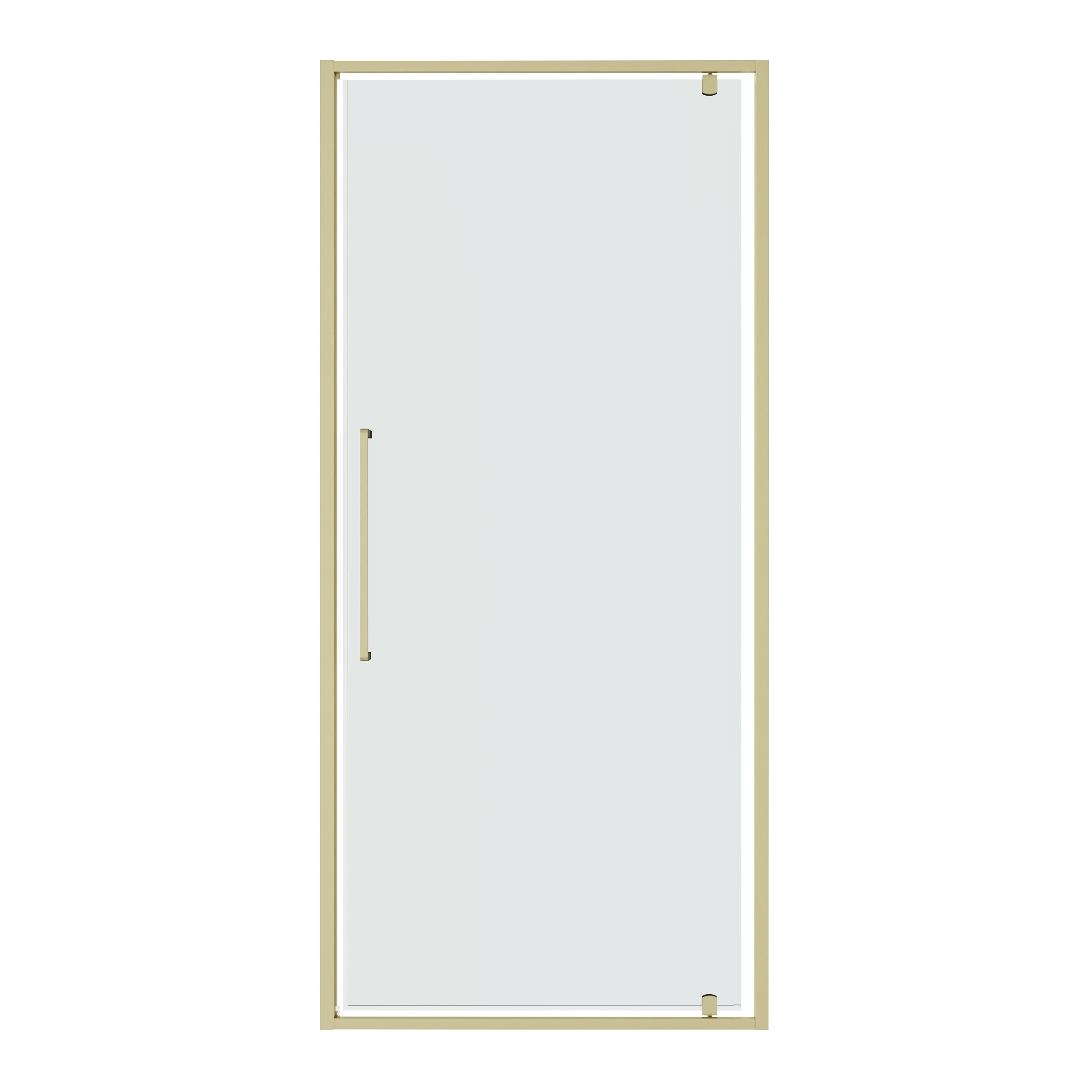 Дверь в нишу Niagara Nova (100х195) распашная,золото сатин,стекло прозрачное,1 место NG-45-10ASG 