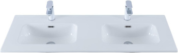 Раковина Aquanet Flat 120 (двойная) белая в магазинах СантехГид