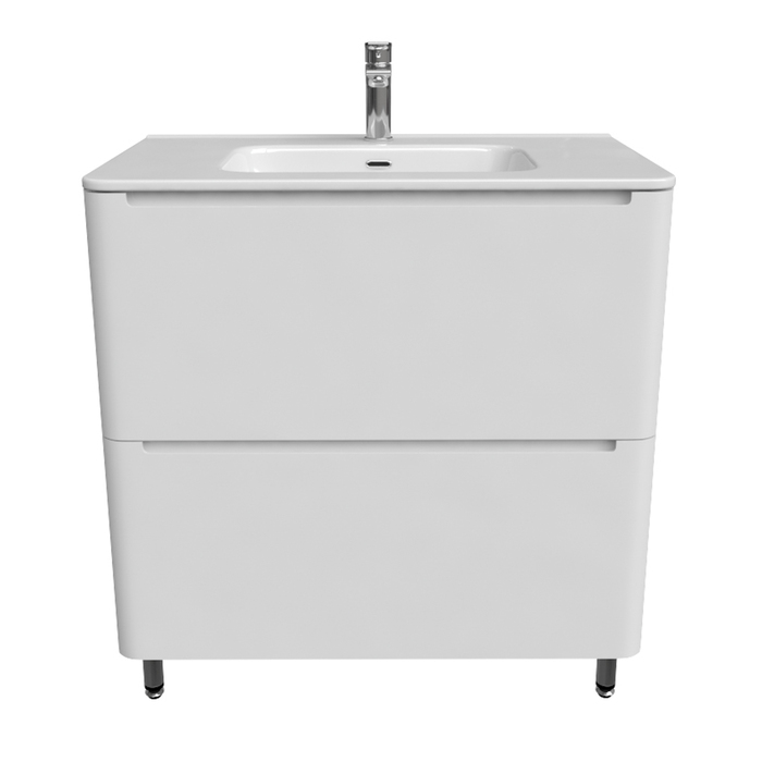 Тумба с умывальником, напольная, 80 см, белая, Edifice, IDDIS, EDI80WFi95K