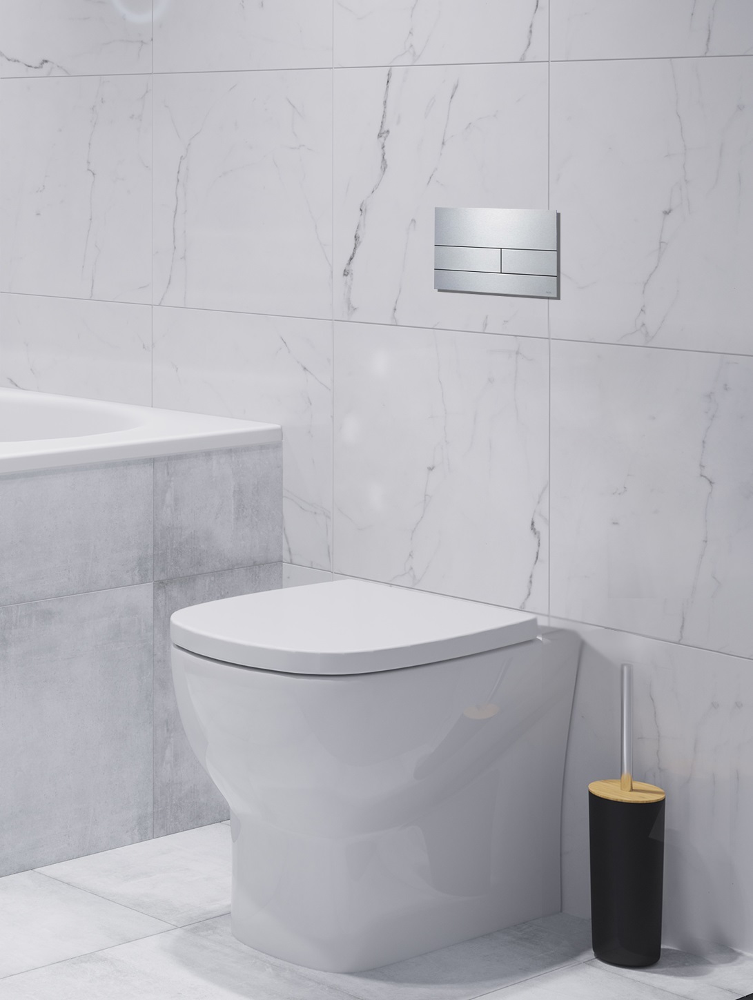 Унитаз приставной "Infinity Rimless" УП