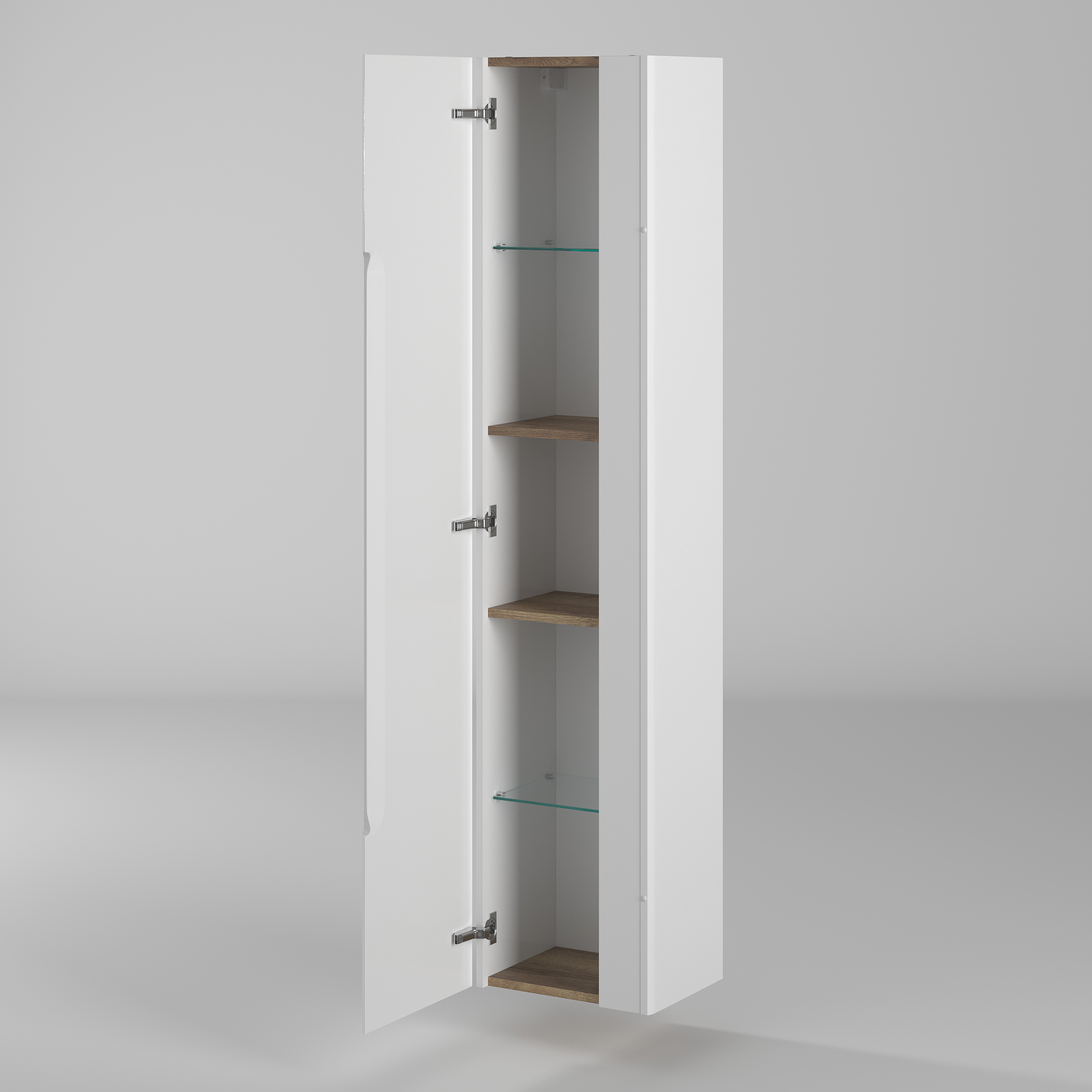 Пенал Briz Эстель 35 см, белый глянец