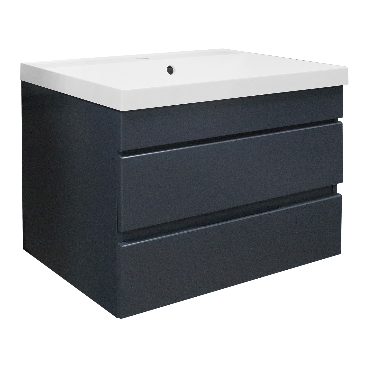 Комплект Azario Тумба Эстима 70/2 695х447х555 подвесная, с раковиной Астория 70, графит () CS00094588