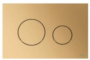 Панель смыва для унитаза Tece LOOP золото-латунь матовое