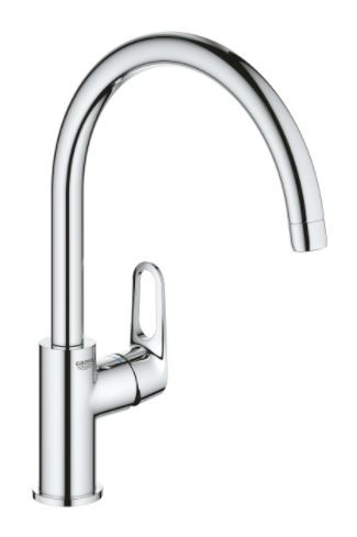 Смеситель для кухни BauFlow, высокий излив, хром 31538001
