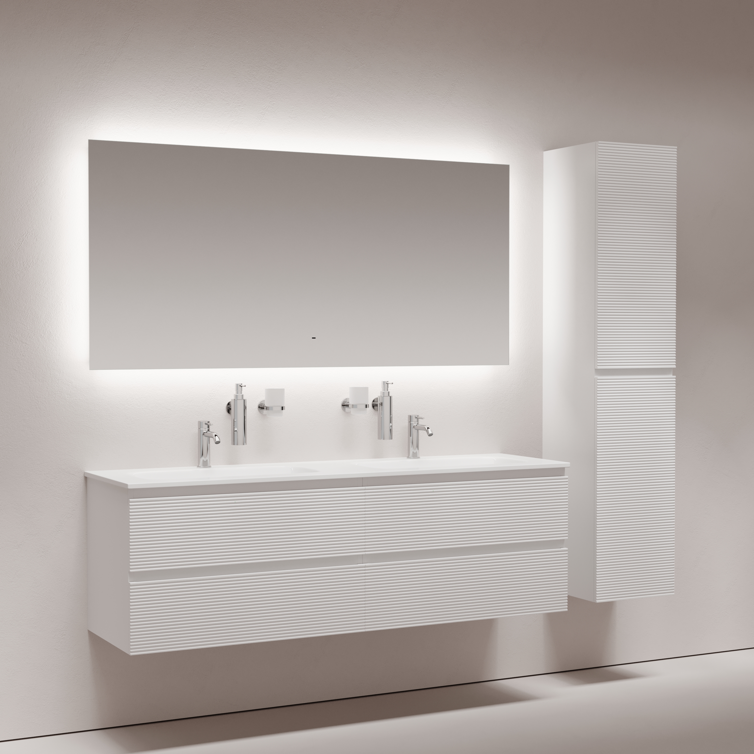 Зеркало Sancos Поле / Square SQ1600 160x80 светодиодная подсветка 6000K 