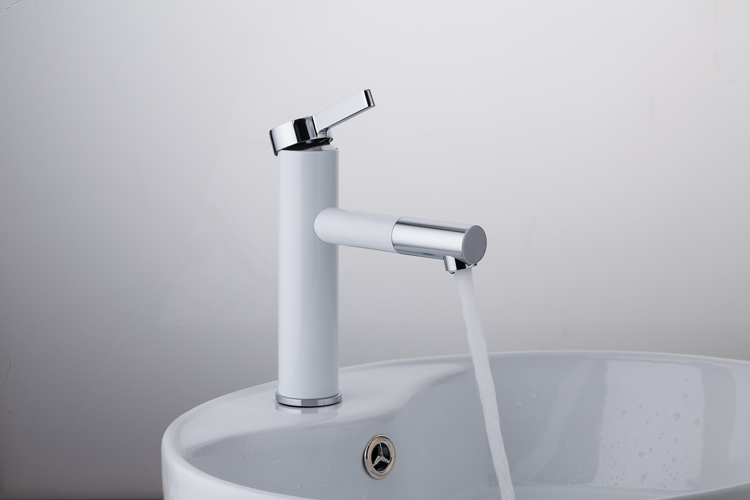 Смеситель белый для раковины FRAP F1052-14