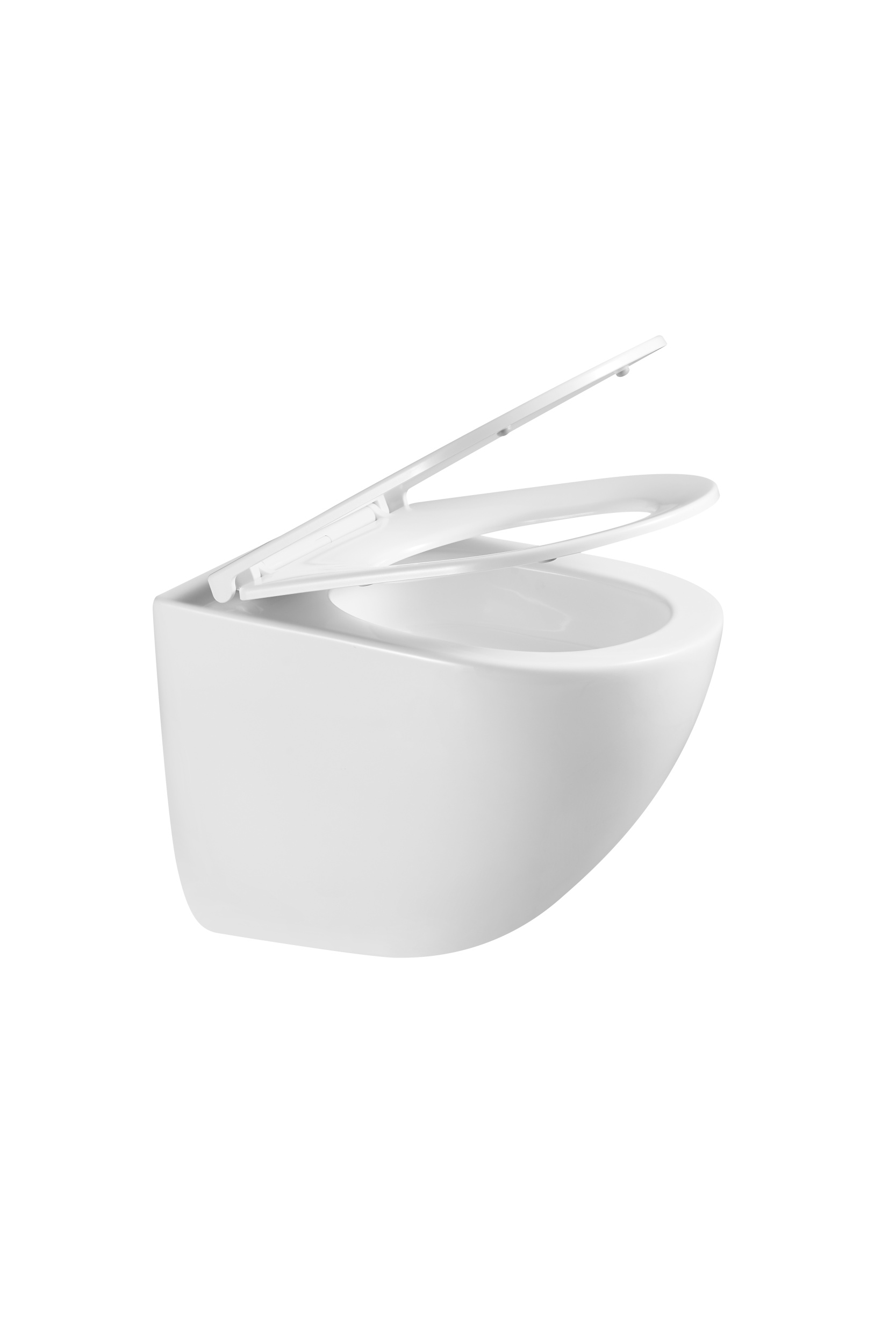 Унитаз подвесной Gappo безободковый, торнадо, с сиденьем микролифт, белый GM1002