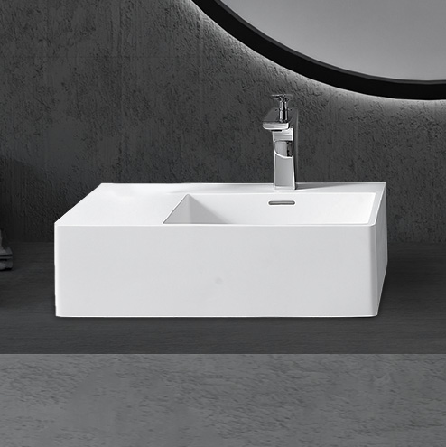 Раковина подвесная ABBER Stein AS2644 R белая матовая в магазинах СантехГид