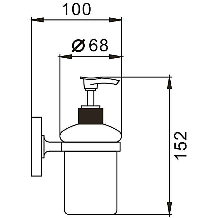Дозатор стеклянный FRAP F1927