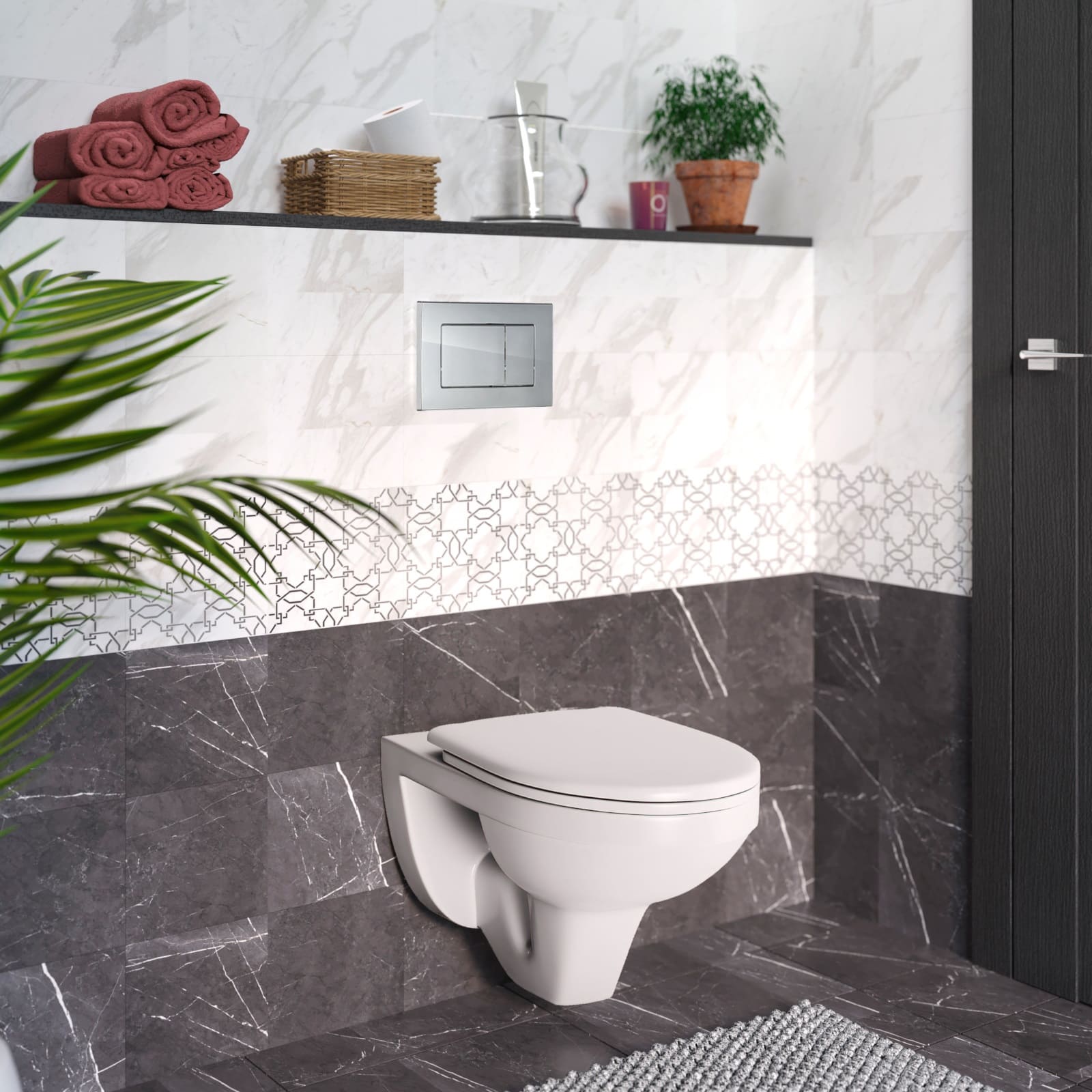 АТОМ 410 кнопка хром