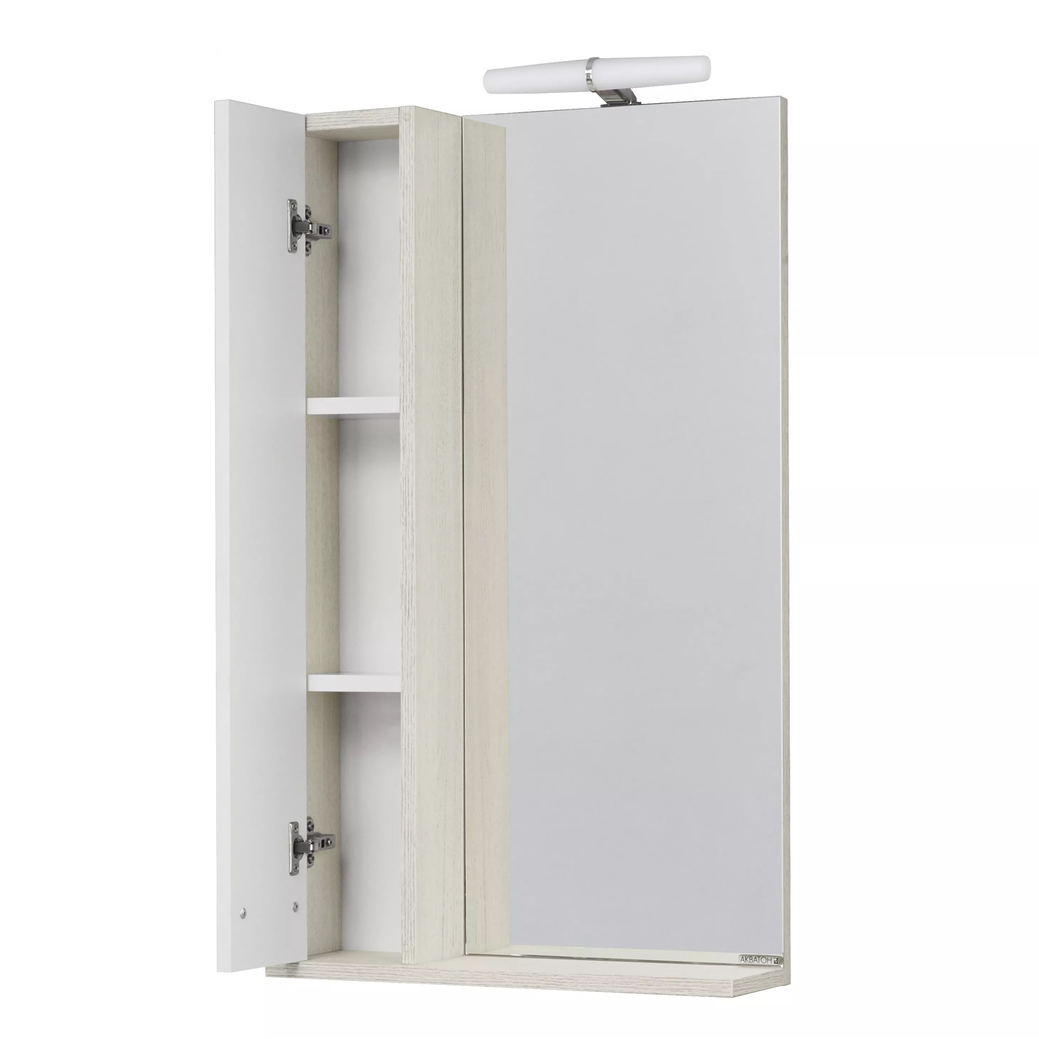 Зеркало-Шкаф AQUATON БЕККА 50 белый дуб () 1A214502BAC20