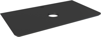 Столешница Aquanet Эмбер 80 черный матовый