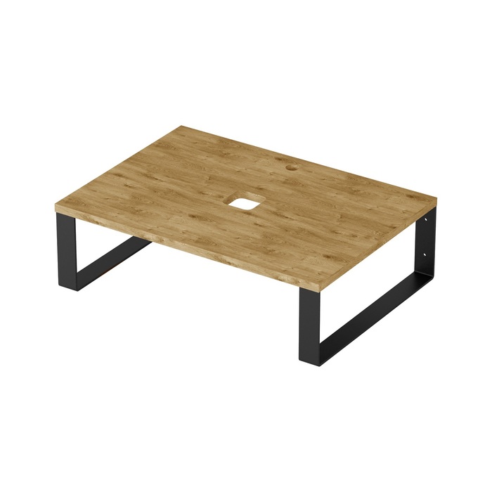 Столешница из натурального дуба с кронштейнами, 70 см, золотистый, Optima Home, IDDIS, OPH70FFi89K