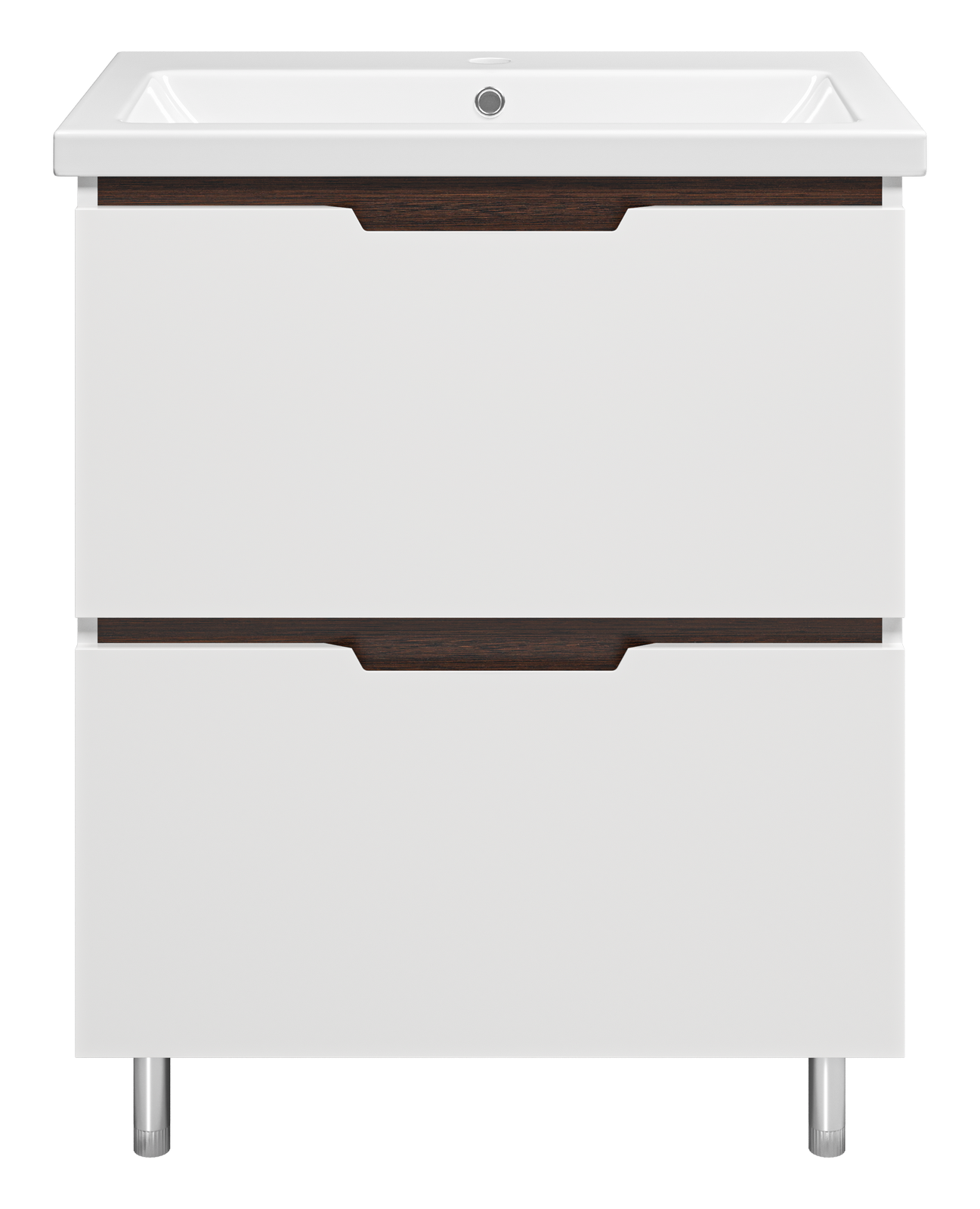 Лайм - 70 Тумба напольная  с 2 ящ. комбинированная + раковина