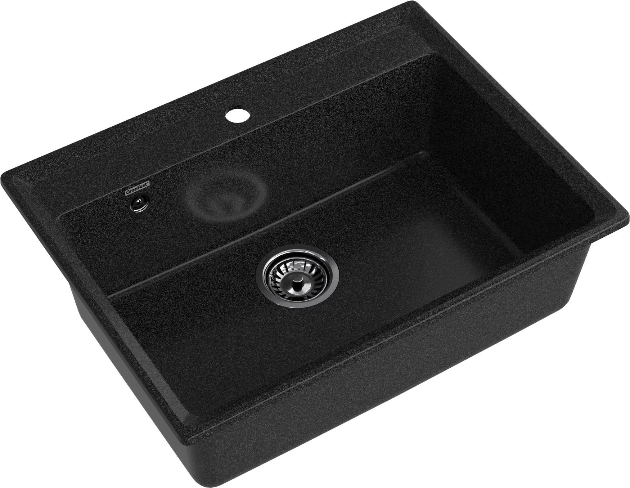 GRANFEST Мойка композит LEVEL, GF-LV-660, чаша 660*500, графит