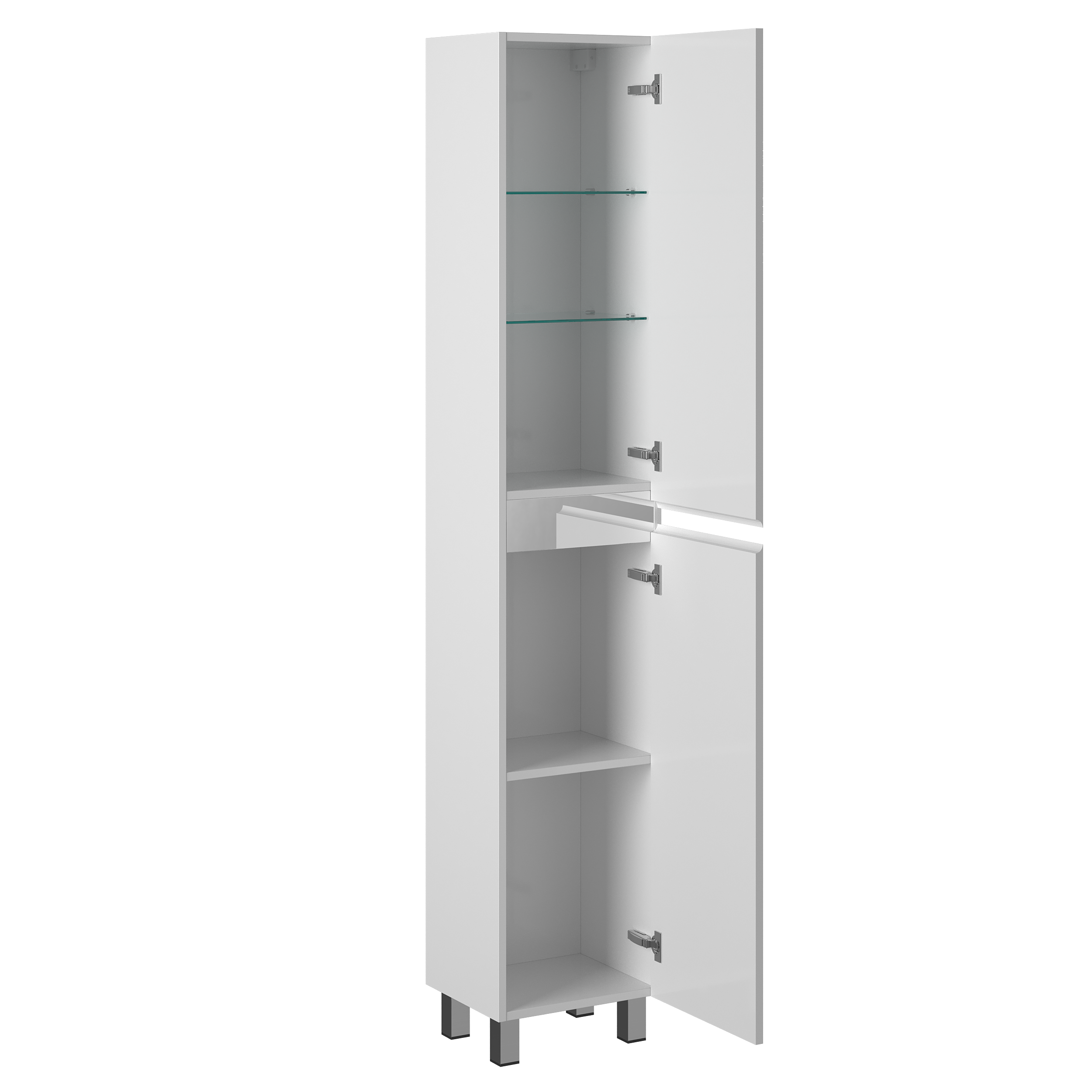 Пенал Briz Элен классик 
левый 35 см, белый глянец