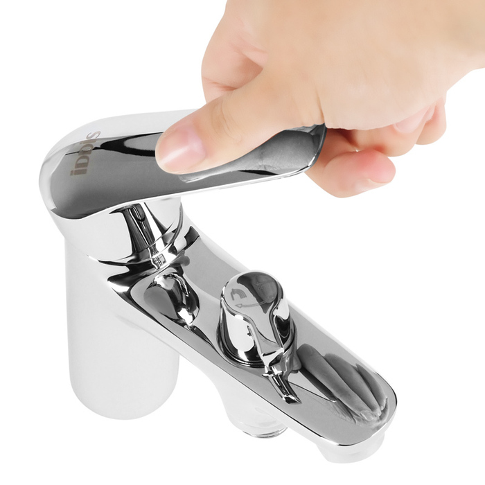 Смеситель на борт ванны на 1 отверстие с керамическим дивертором Torr, IDDIS, TORSB10i07