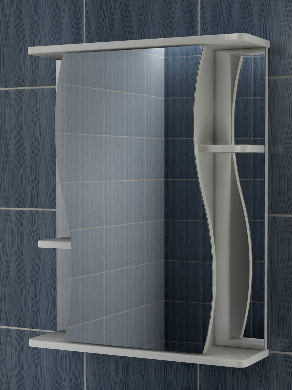 Шкаф зеркальный Alessandro 3 - 550