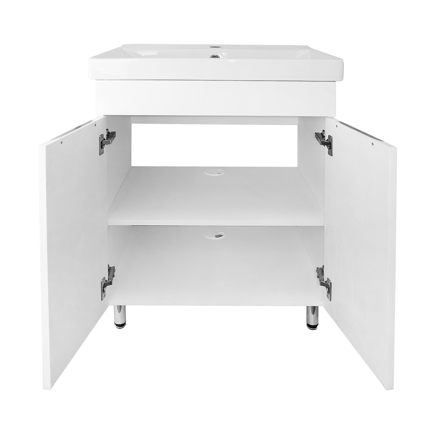 Комплект Тумба Стиль- 70 "Соло" 700х470х890 напольная, фрезерованнй фасад, с раковиной Tempo 70 () CS00092803